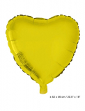 Folienballon: Herzform, gold, 52*46 cm