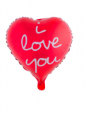 Folienballon Herz Aufdruck:I love you 45cm