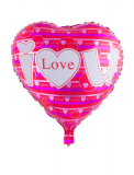 Folienballon Herz Aufdruck:I love you 45cm