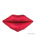 Folienballon: Form, Rote Lippen, rot, 58*51 cm