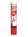 Konfettikanone 25 cm Love Rote Herzen